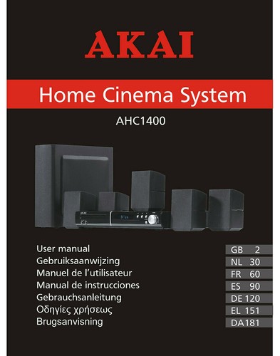 Akai ahc1400 home theater - home,